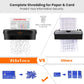 VidaTeco Paper Shredder 8-Sheet Cross-Cut Shredder with US Patented Cutter