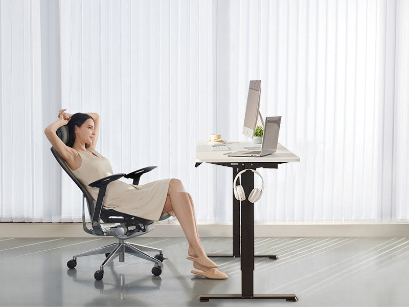 Vidateco Electric Height Adjustable Standing Desk, 47 X 24 inch White