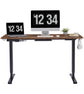 Vidateco Electric Standing Desk Adjustable Height 55 X 24 Dual Motor Structure Black/White/Brown