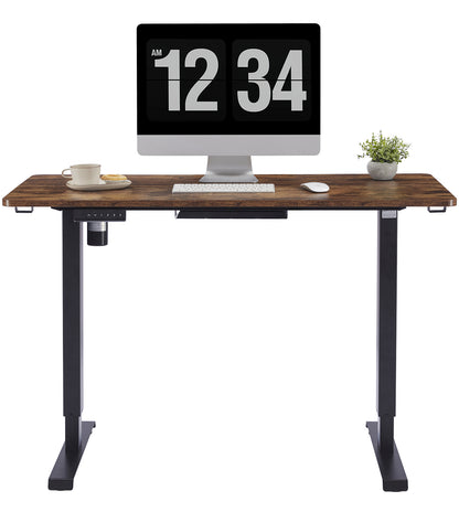 Vidateco Electric Height Adjustable Standing Desk, 47 X 24 inch Brown